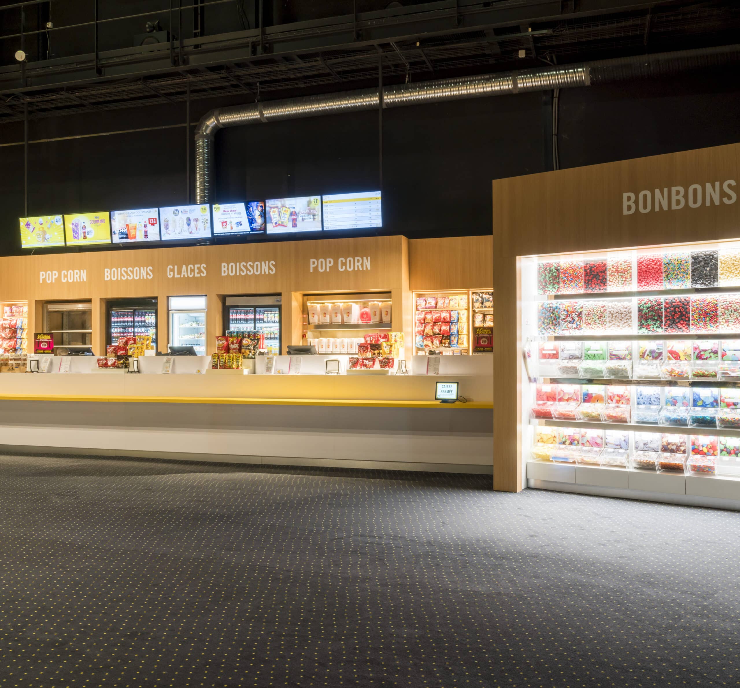 Espace confiserie.